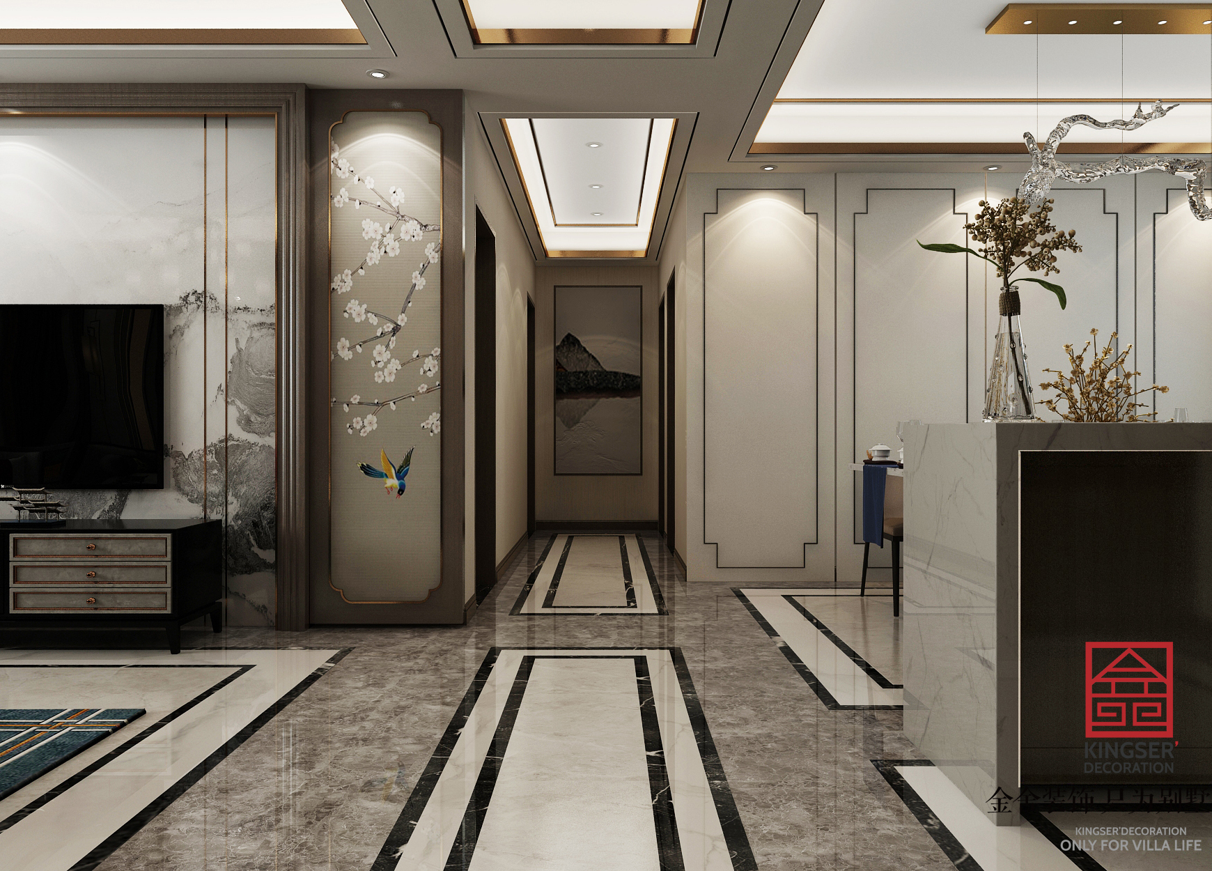 翰林甲第裝修-新中式-玄關