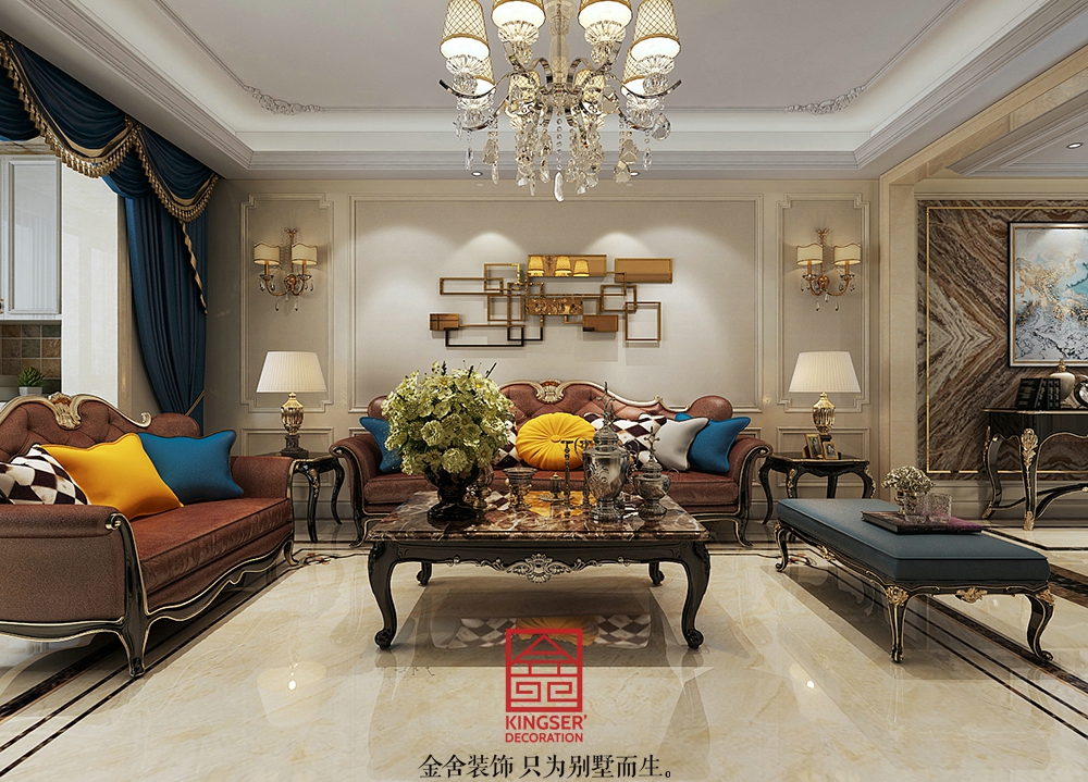 東南智匯城191平米歐式風(fēng)格裝修效果圖