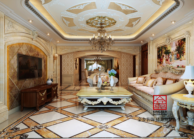 新源燕府286平米法式風格裝修效果圖