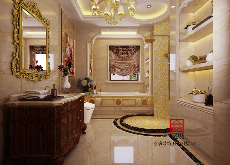 新源燕府286平米法式風格裝修效果圖