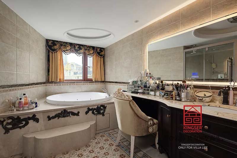 國賓壹號280平米美式風(fēng)格裝修實景