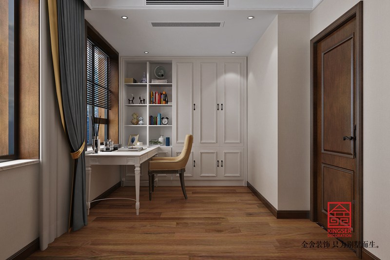 國(guó)賓壹號(hào)158平米美式風(fēng)格裝修效果圖