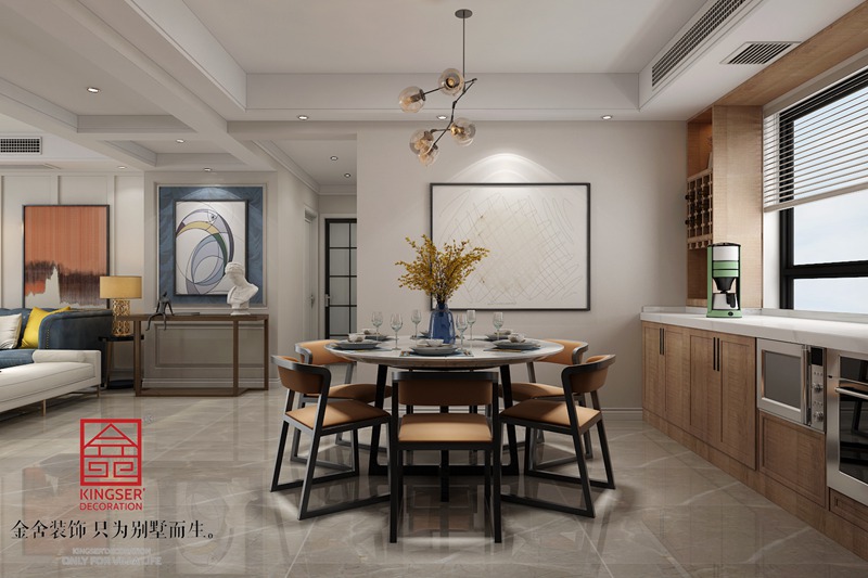 天山國賓壹號(hào)149平米北歐風(fēng)格裝修效果圖