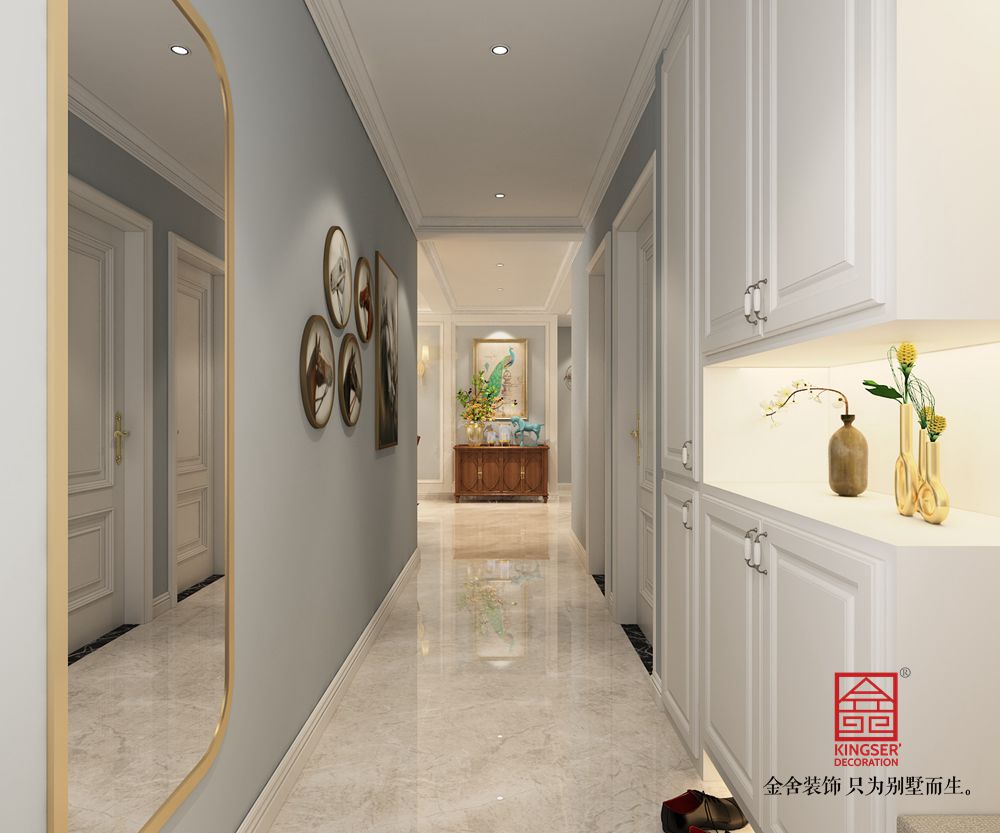 東南智匯城142平米美式風(fēng)格裝修-玄關(guān)