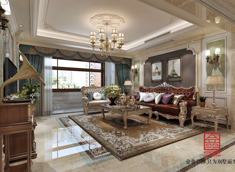 國(guó)賓壹號(hào)139平米歐式風(fēng)格裝修效果圖