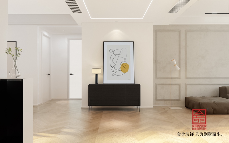 融創(chuàng)中心180平米現(xiàn)代極簡(jiǎn)風(fēng)格裝修效果圖