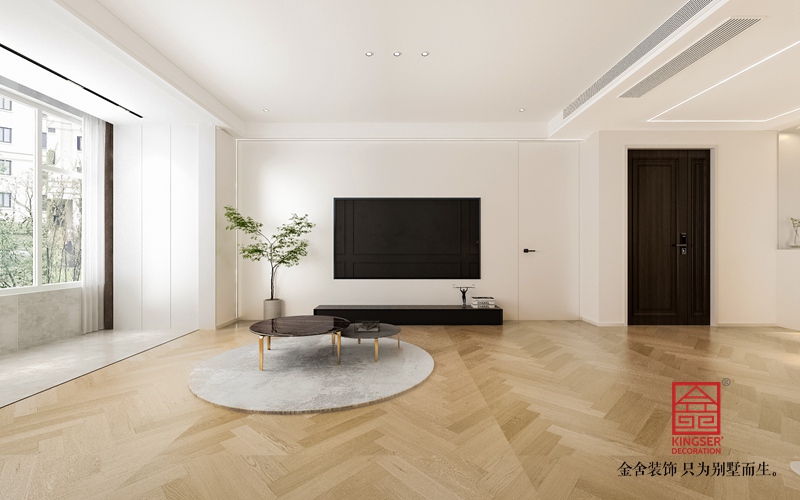 融創(chuàng)中心180平米現(xiàn)代極簡(jiǎn)風(fēng)格裝修效果圖