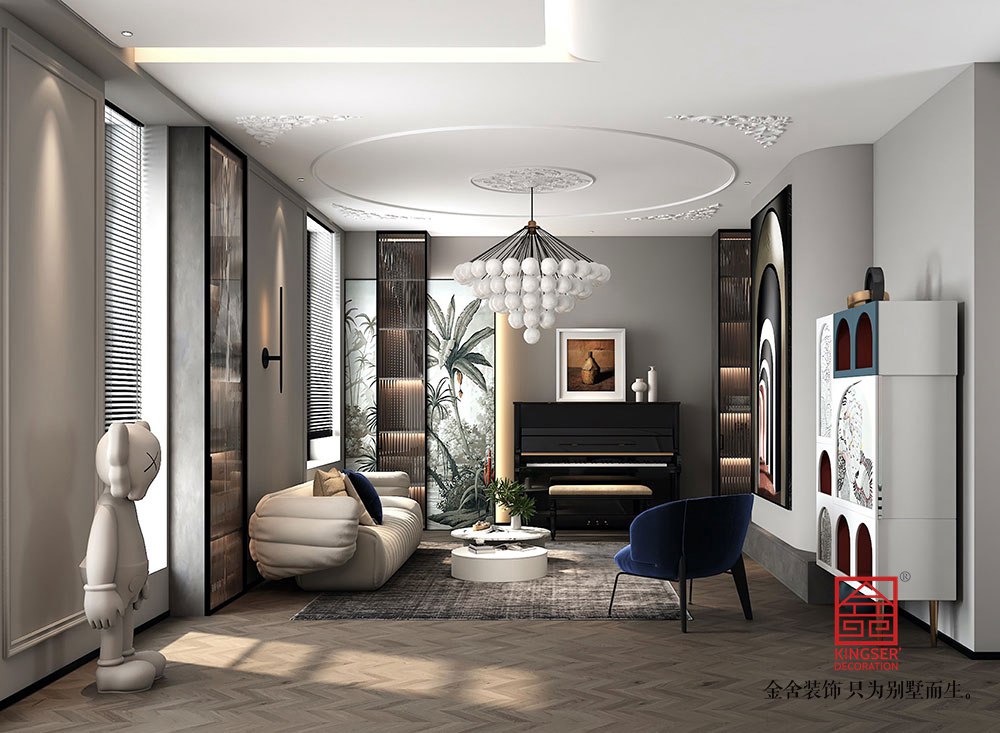 東南智匯城別墅裝修-現(xiàn)代風(fēng)格-客廳