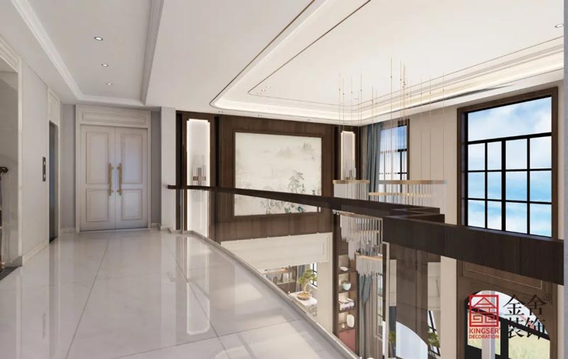 西山林語1400㎡新中式別墅裝修實(shí)景