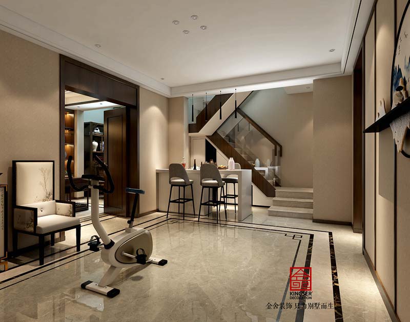 萬和原著下躍220平米新中式風格裝修設計