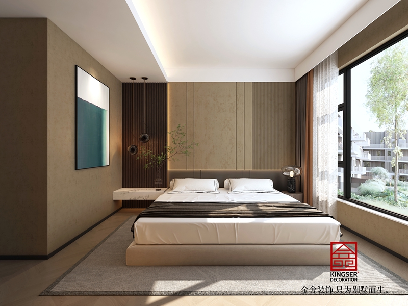 九里晴川143㎡中疊輕奢風格效果圖