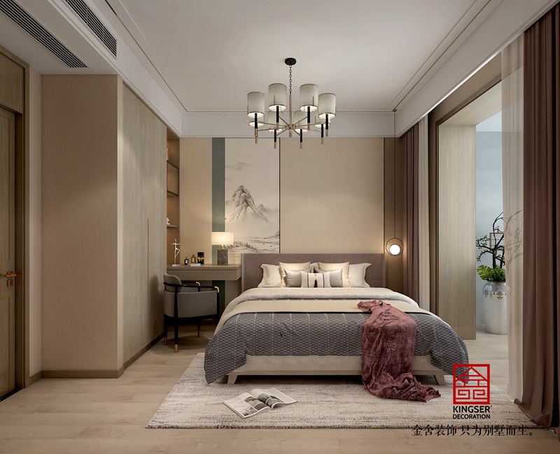 明靖莊園新中式風(fēng)格臥室裝修設(shè)計(jì)