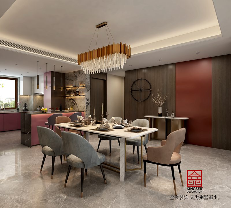 萬(wàn)科公園都會(huì)極簡(jiǎn)風(fēng)格裝修餐廳效果圖