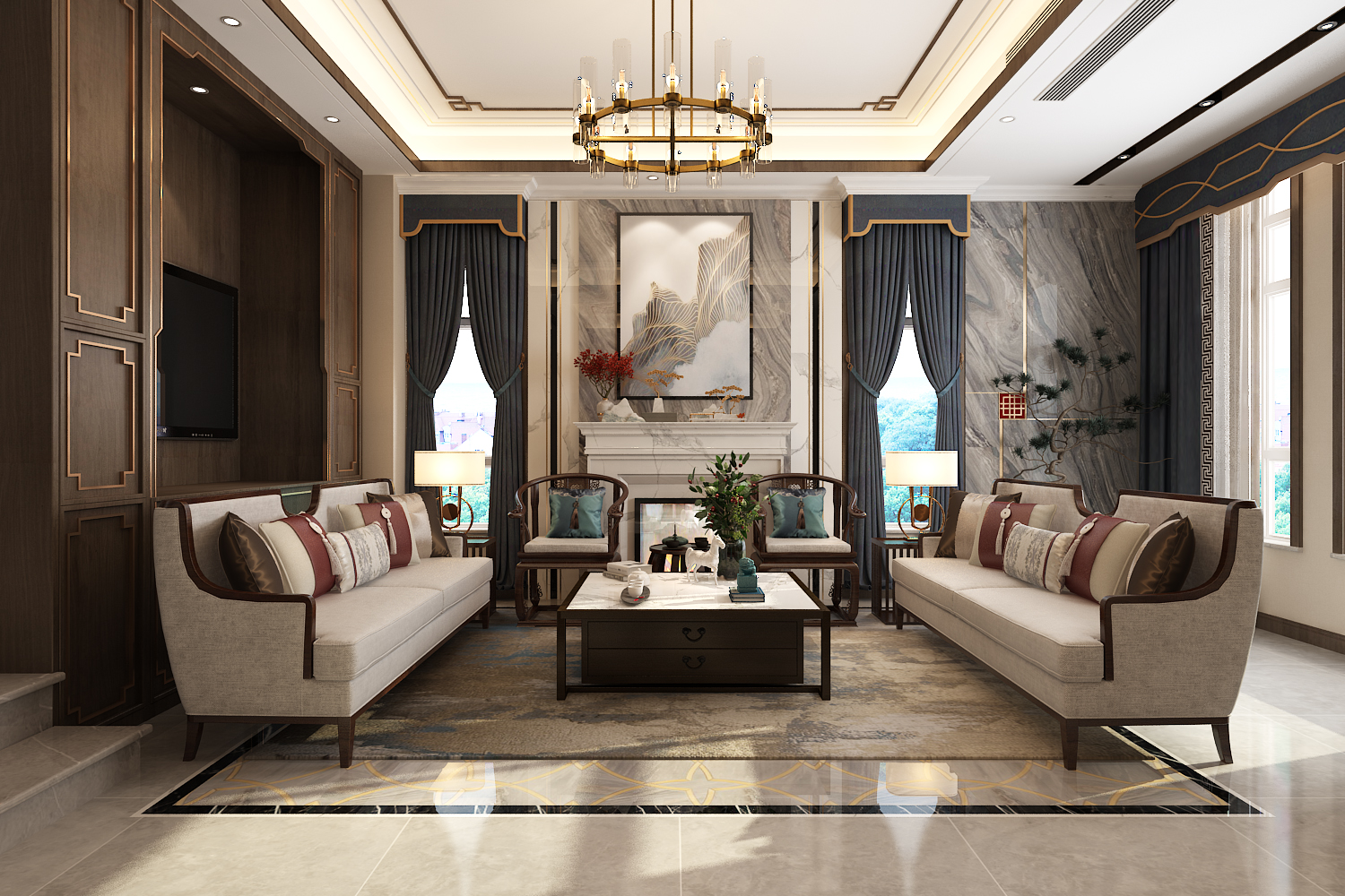 ?別墅中式豪宅裝修優(yōu)勢有哪些？