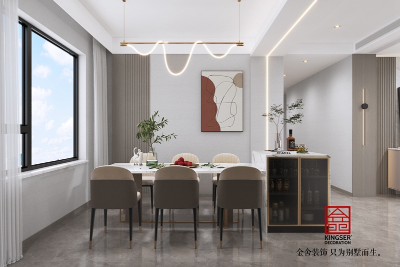 錦江府現(xiàn)代風格裝修餐廳圖片