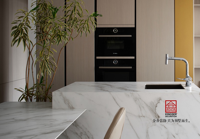 榮盛華府205㎡現(xiàn)代風格裝修完工實景圖