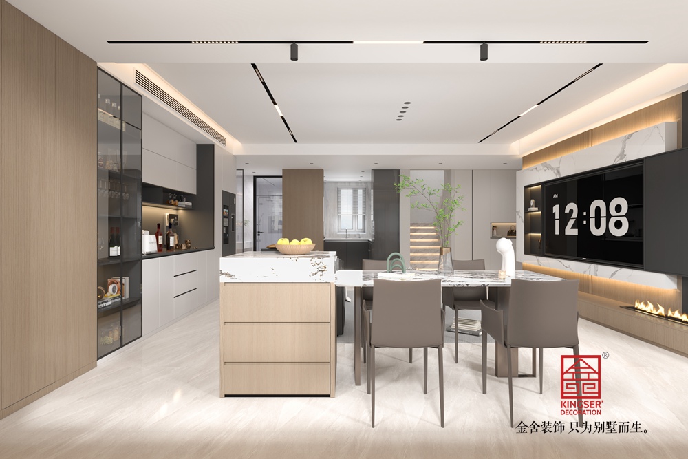 綠城城園230平米意式風(fēng)格裝修-客廳