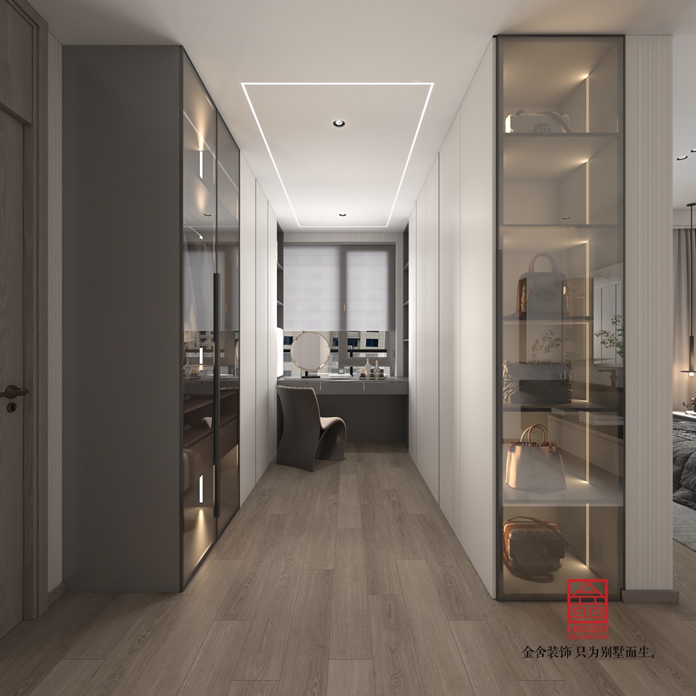 綠城城園230平米意式風(fēng)格裝修-衣帽間